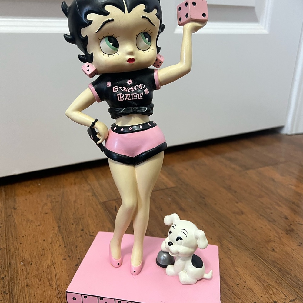 Extremely rare betty boop Bunco Babe with Pudgy by King Features Syndicate
